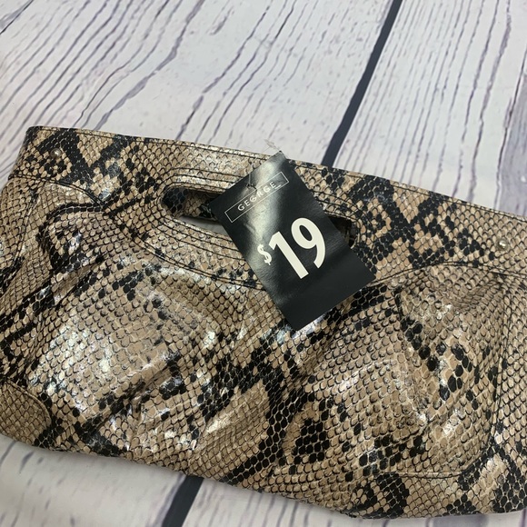 George Snakeprint PVC Clutch - Picture 5 of 5